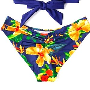 Cupshe Low Rise Flower Bikini Bottom Medium